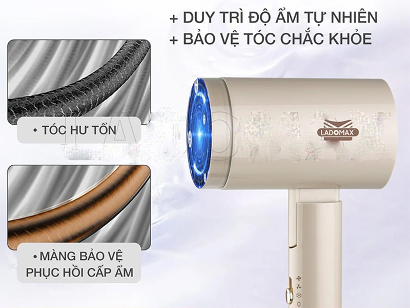 Bảo vệ tóc chắc khỏe, với chế độ duy trì độ ẩm