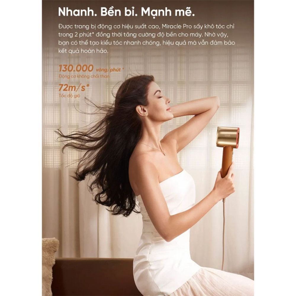 Máy sấy tóc tốc độ cao Dreame Hair Miracle Pro AHX30 - Hàng chính hãng