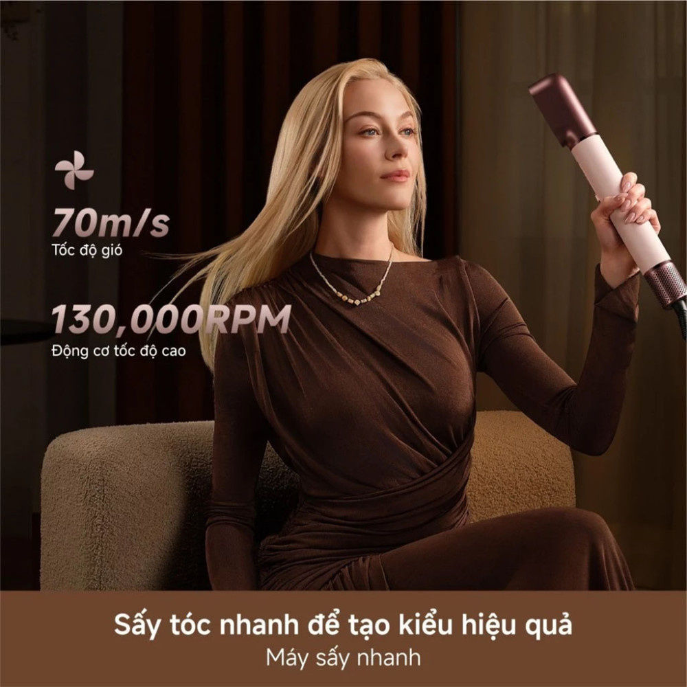 Máy sấy tạo kiểu tóc Dreame AirStyle Pro HI Rose Pink AMS01A - Hàng chính hãng