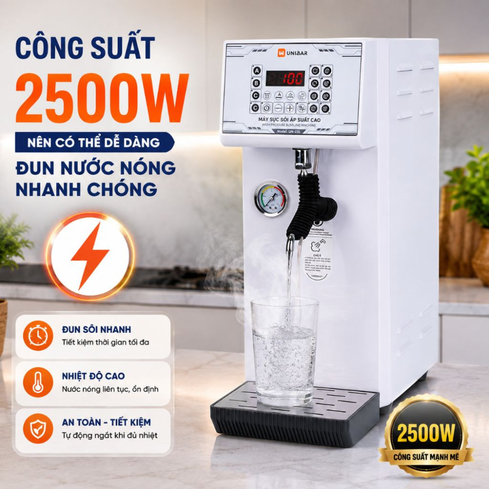 Máy sục sữa áp suất cao Unibar UBS-133 - Hàng chính hãng