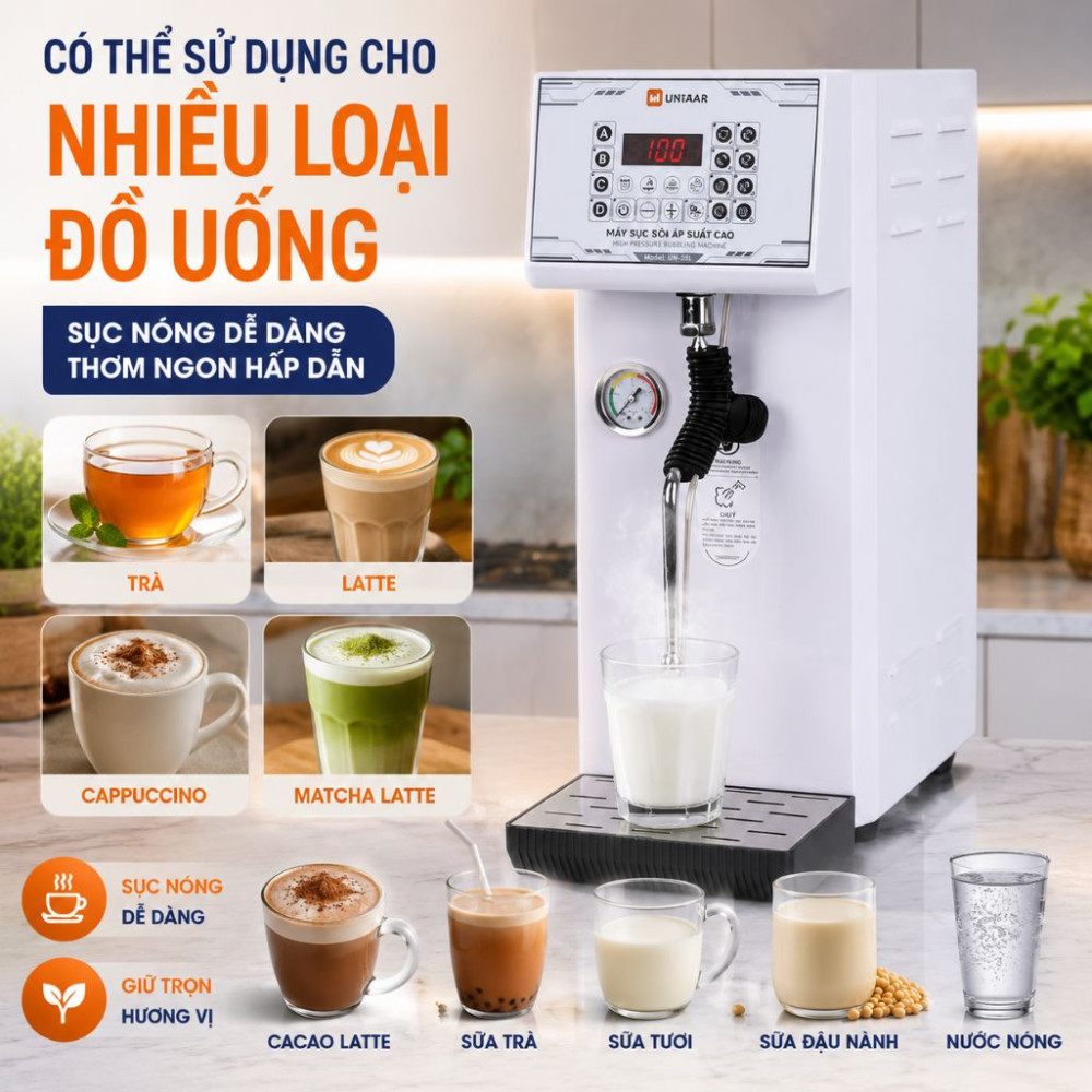 Máy sục sữa áp suất cao Unibar UBS-133 - Hàng chính hãng