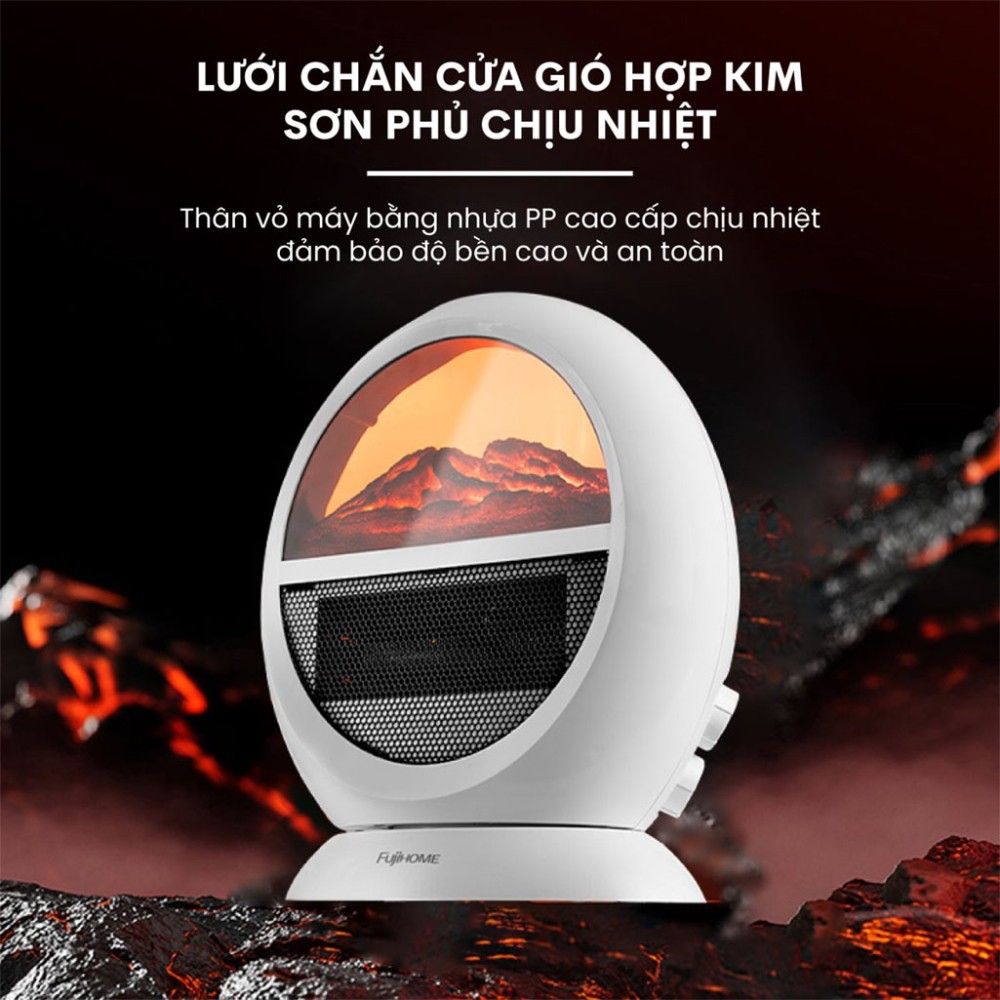 Quạt sưởi để bàn Fujihome FH09 - Hàng chính hãng