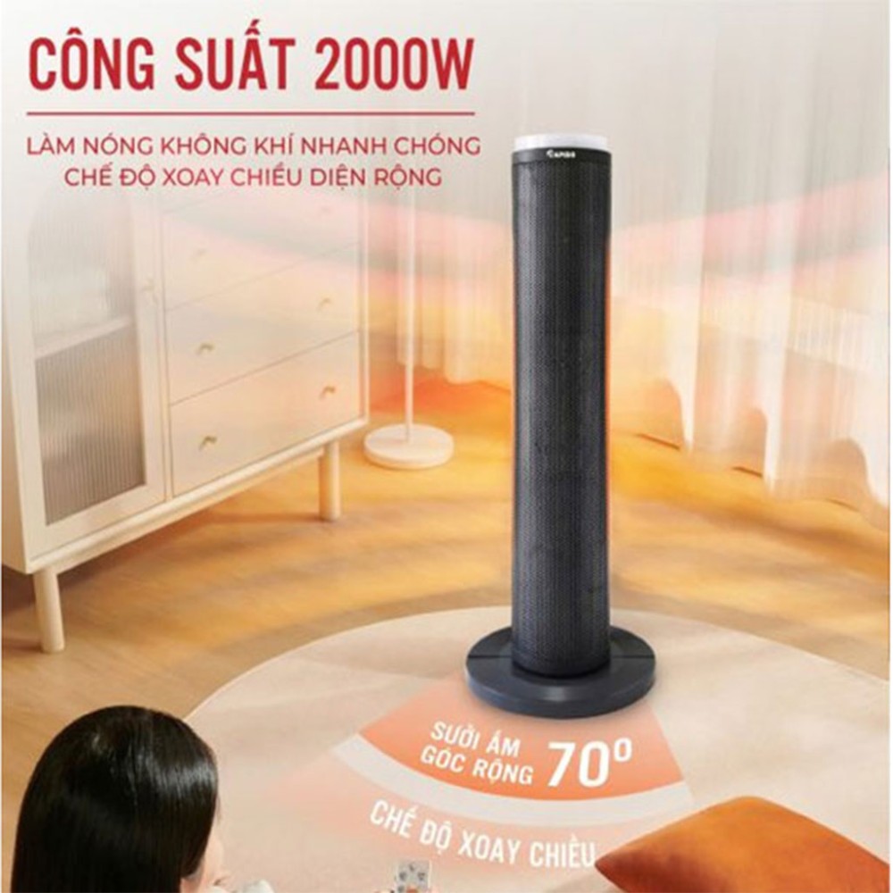 Máy sưởi gốm Rapido RCH-2000SDB - Hàng chính hãng