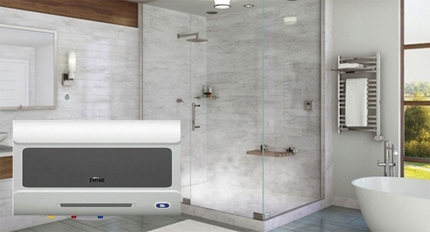 Thiết kế hiện đại, sang trọng của máy tắm nước nóng gián tiếp Ferroli Duetto QQ AM