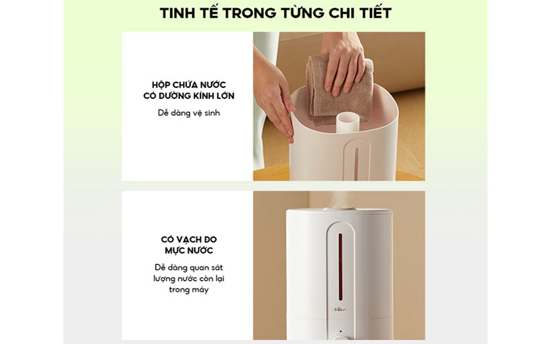 Thiết kế của Máy tạo độ ẩm Bear SB-TA50M