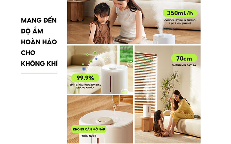Công suất của Máy tạo độ ẩm Bear SB-TA50M