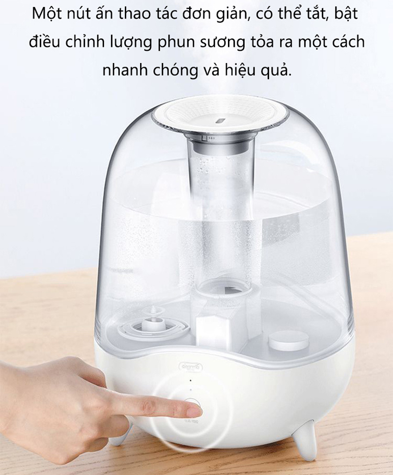 Điều khiển máy bằng 1 nút bấm, dễ dàng thao tác