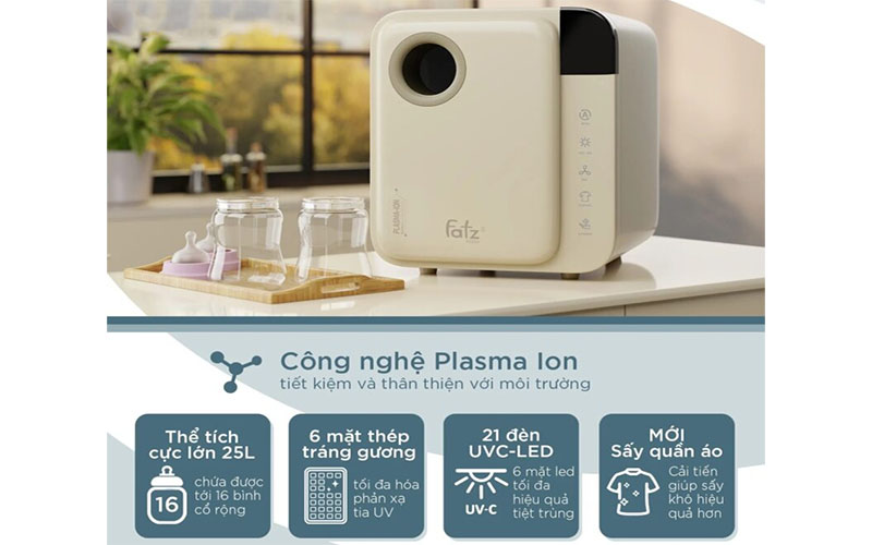 Máy tiệt trùng sấy khô khử nùi PLASMAX 1 Fatzbaby FB4725ZH