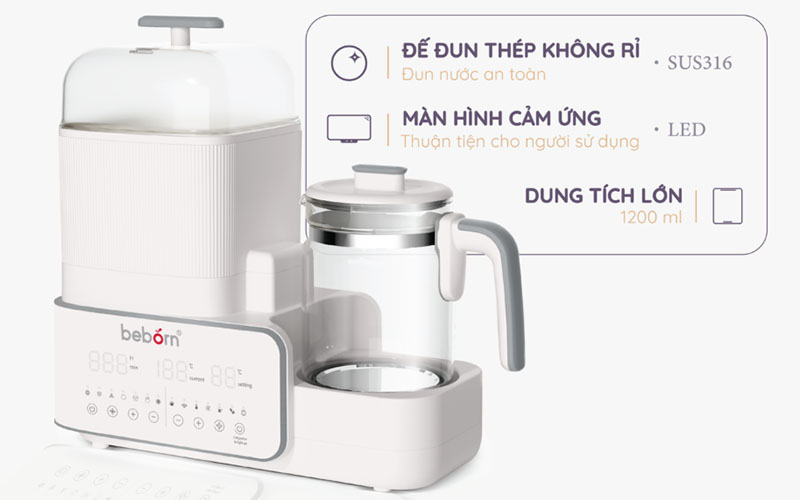 Máy tiệt trùng sấy khô và đun nước giữ nhiệt Beborn MM01TN