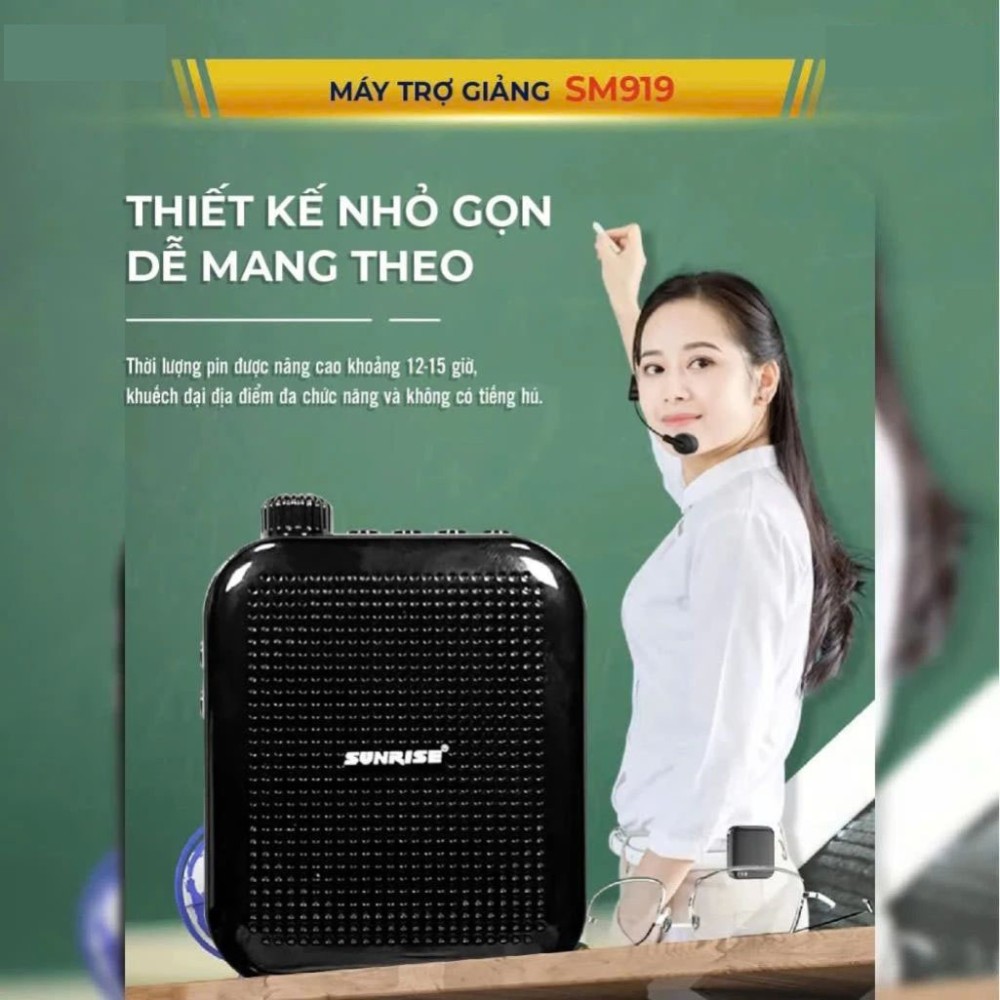 Máy trợ giảng không dây Sunrise SM-919  - Hàng chính hãng