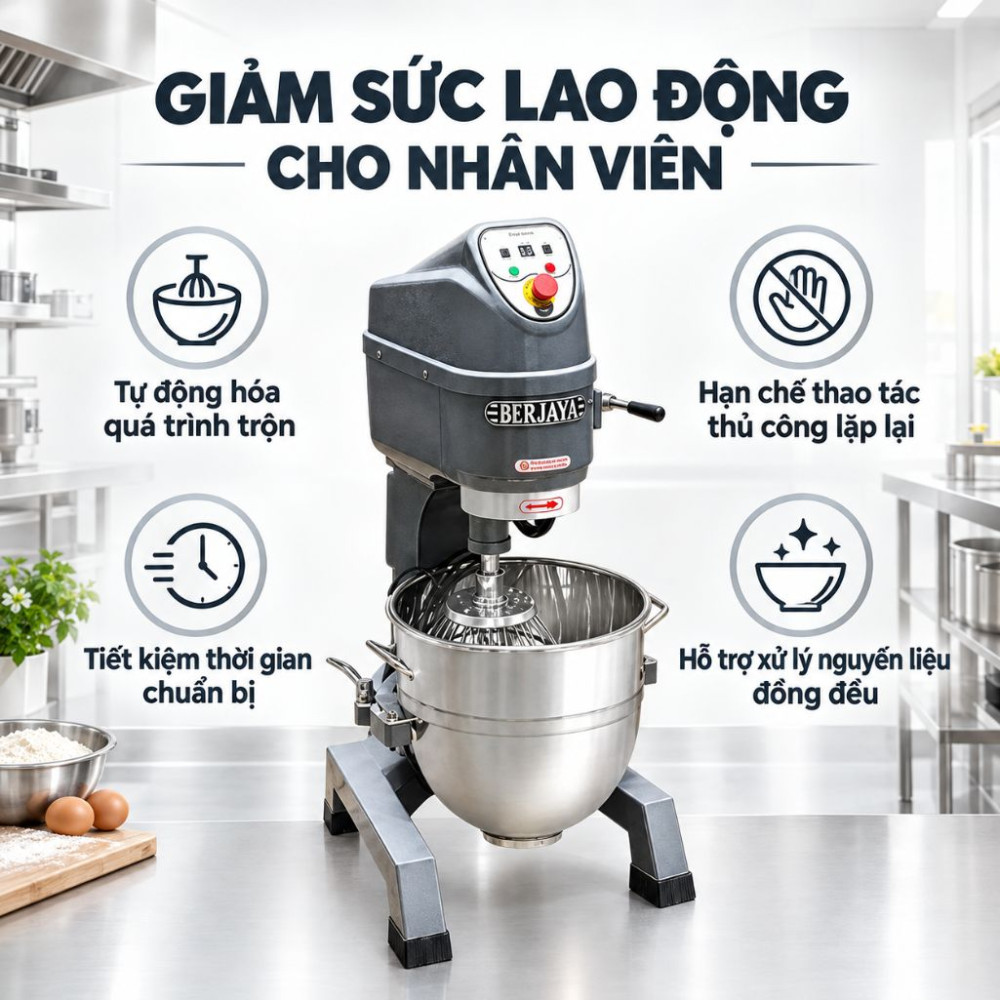 Máy trộn bột Berjaya BJY-BM10-DT - Hàng chính hãng