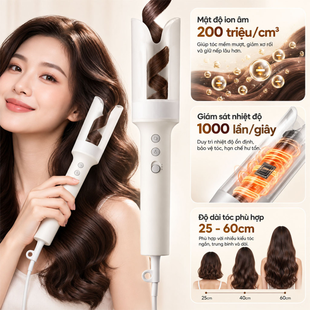 Máy uốn tóc tự động Laifen AutoCurl - Hàng chính hãng