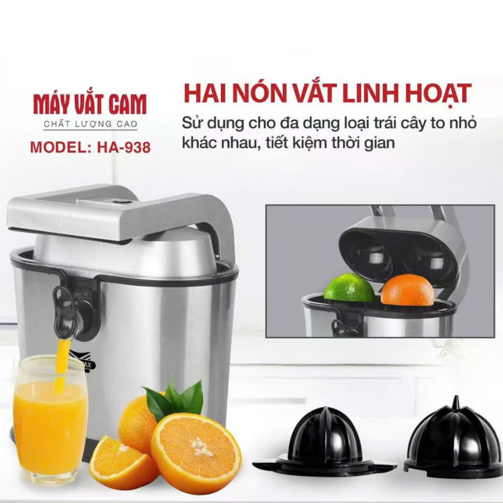 Máy vắt cam 2 đầu ép Ladomax HA-938 - Hàng chính hãng