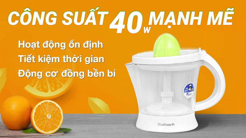 Công suất của Máy vắt cam BlueStone 40W CJB-1129