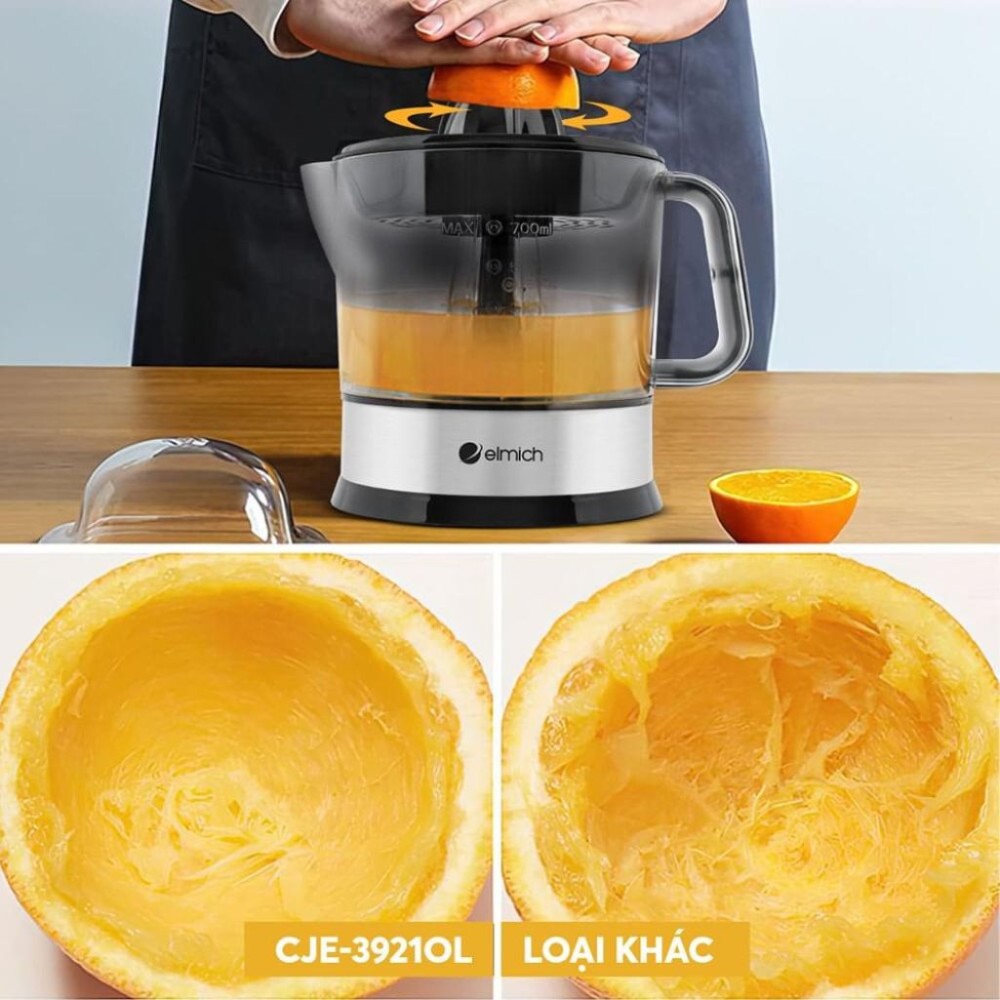 Máy vắt cam Elmich 700ml CJE-3921OL - Hàng chính hãng