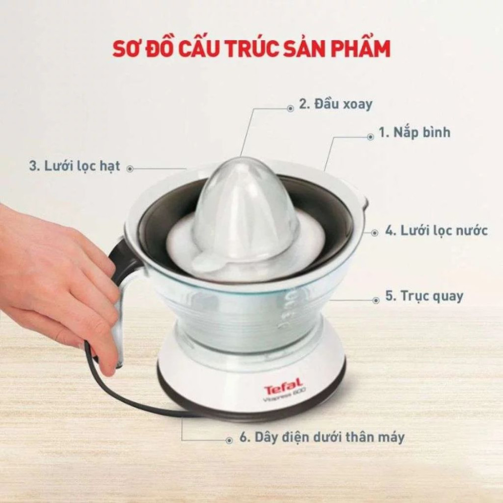 Máy vắt cam Tefal ZP300138 - Hàng chính hãng