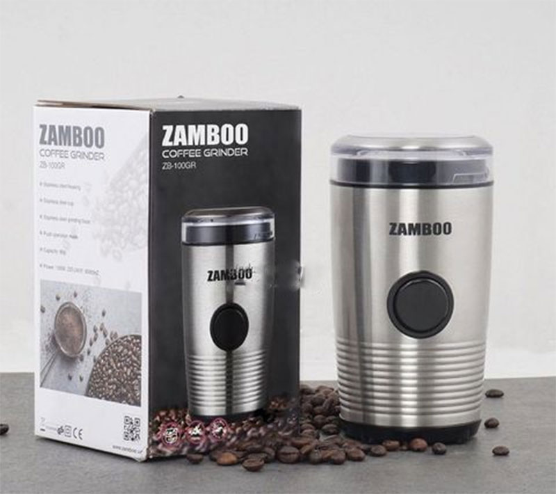 Thiết kế hiện đại sang trọng của máy xay cà phê Zamboo ZB-100GR
