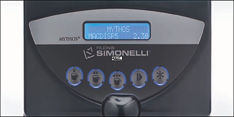 Bảng điều khiển của Máy xay cà phê hạt Nuova Simonelli Mythos Basic 