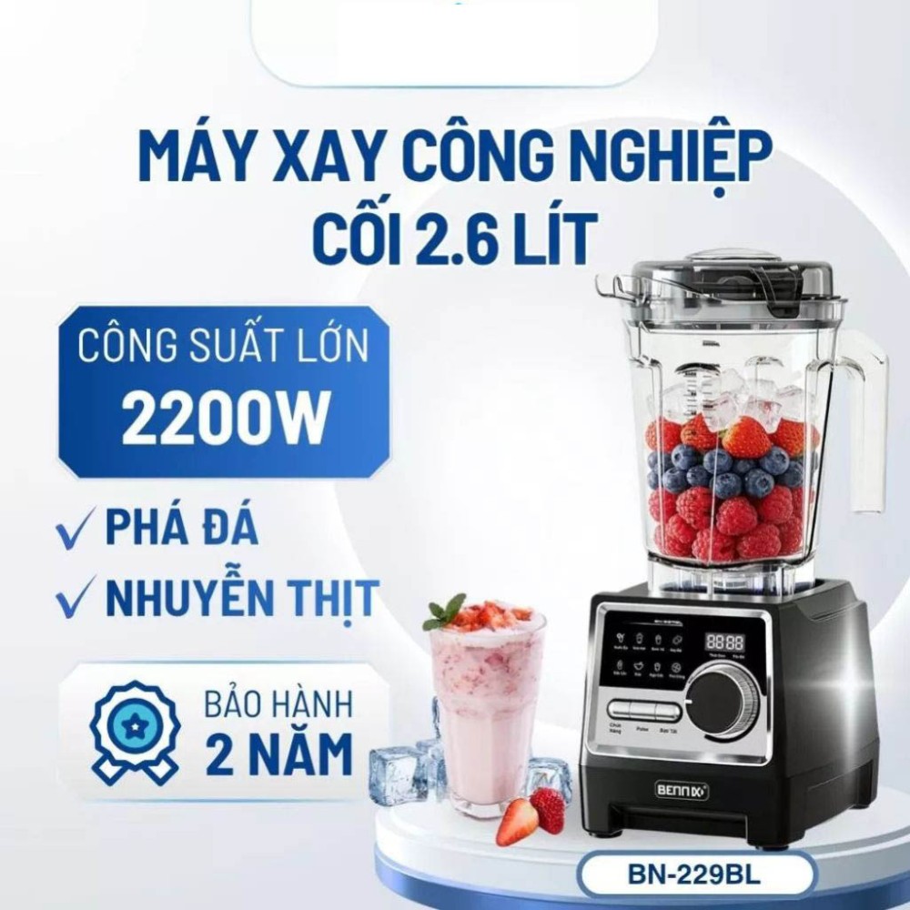 Máy xay công nghiệp Bennix BN-229BL - Hàng chính hãng