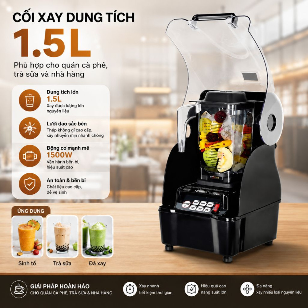 Máy xay công nghiệp JTC OmniBlend TM-800AQ - Hàng chính hãng