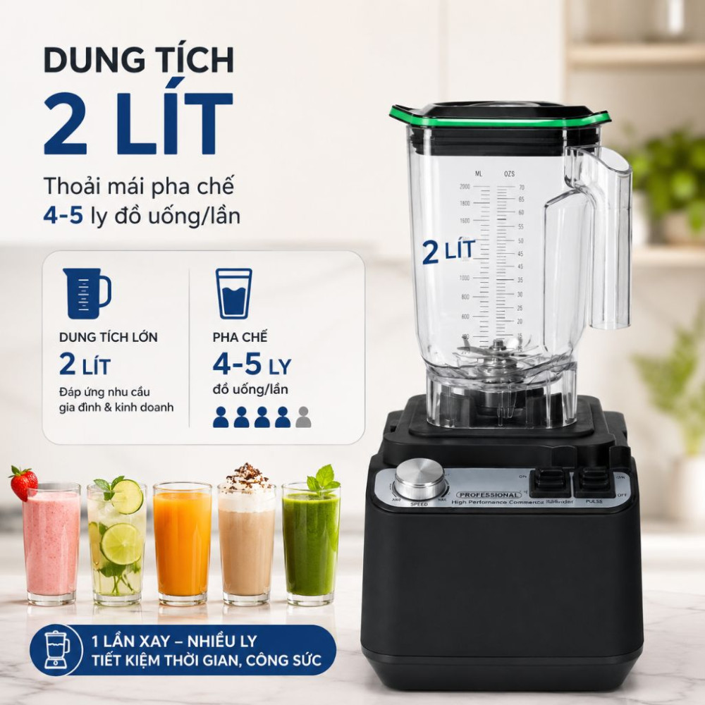 Máy xay sinh tố công nghiệp Zetsu ZT-03 - Hàng chính hãng