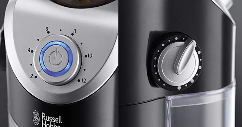 Điều khiển của Máy xay hạt cafe Russell Hobbs Classic 23120-56