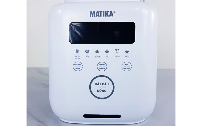 Bảng điều khiển của Máy xay sữa hạt Matika MTK-3175