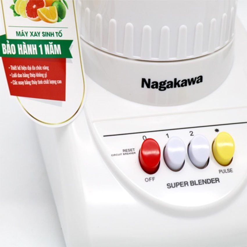 Bảng điều khiển của máy xay sinh tố Nagakawa NAG0806
