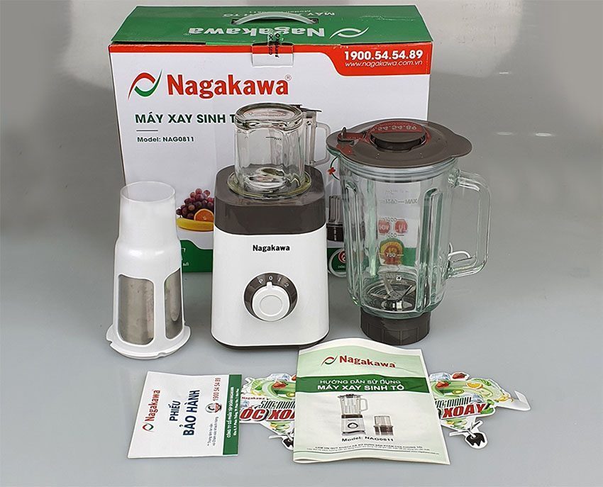Chất liệu của máy xay sinh tố Nagakawa NAG0811