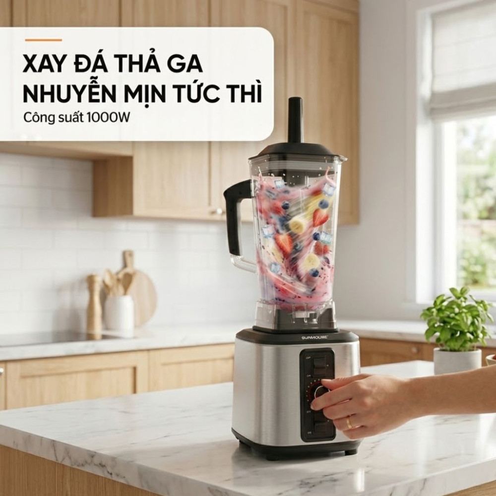 Máy xay sinh tố công nghiệp Sunhouse SHD5380 - Hàng chính hãng
