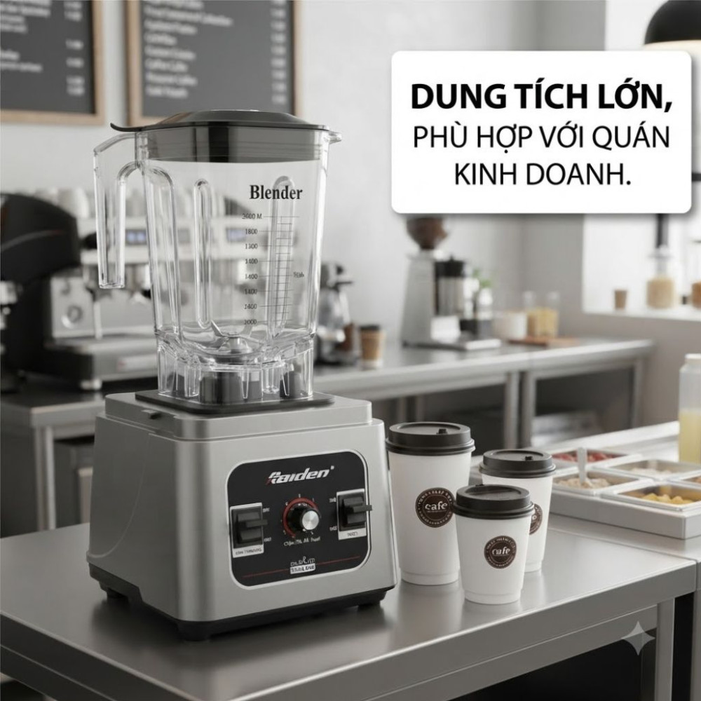 Máy xay sinh tố công nghiệp Raiden RD-628 - Hàng chính hãng
