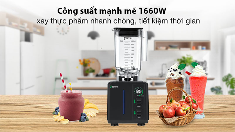 Công suất của Máy xay sinh tố công nghiệp Zetsu Z-01