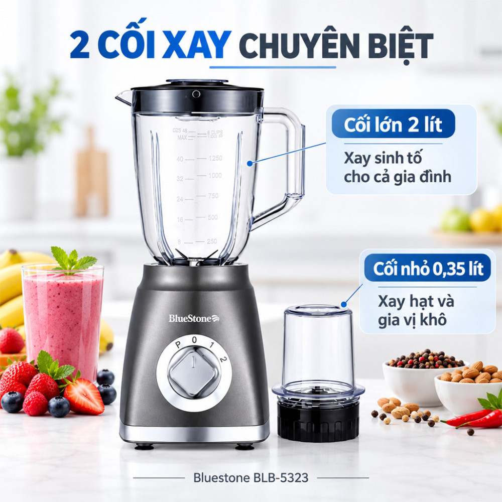 Máy xay sinh tố đa năng Bluestone BLB-5323 - Hàng chính hãng