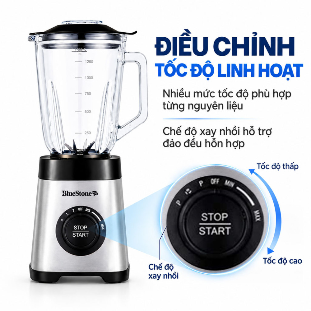 Máy xay sinh tố đa năng Bluestone BLB-5345 - Hàng chính hãng