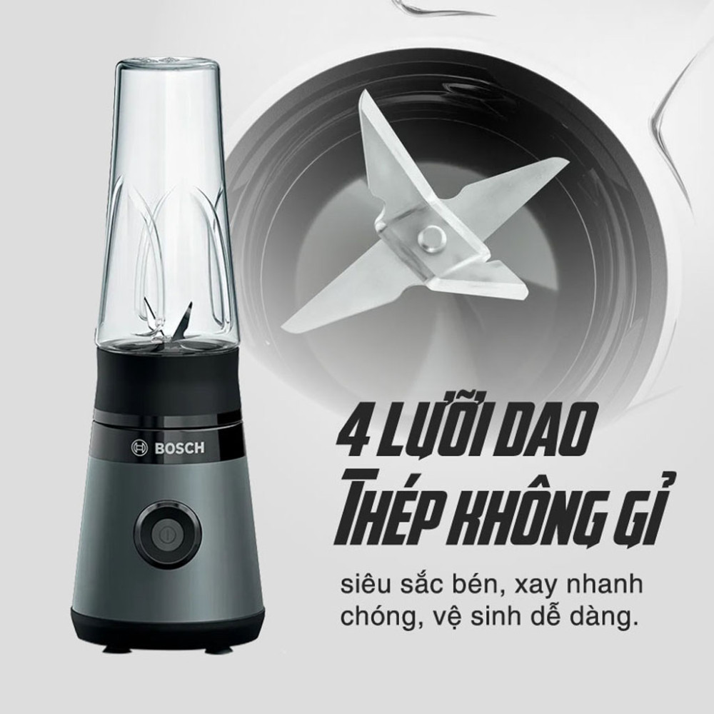  Luỡi dao 4 cánh sắc bén bằng thép không gỉ sắc bén