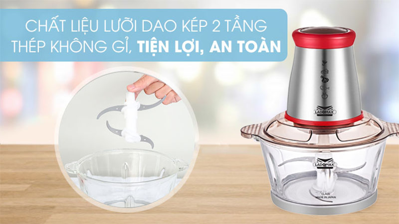 Chất liệu lưỡi xay của Máy xay thịt Ladomax HA-333I