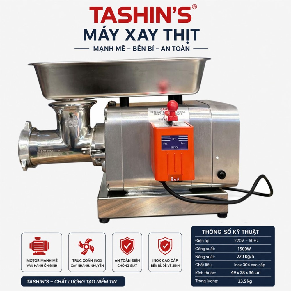 Máy xay thịt Tashin’s RY-12S - Hàng chính hãng