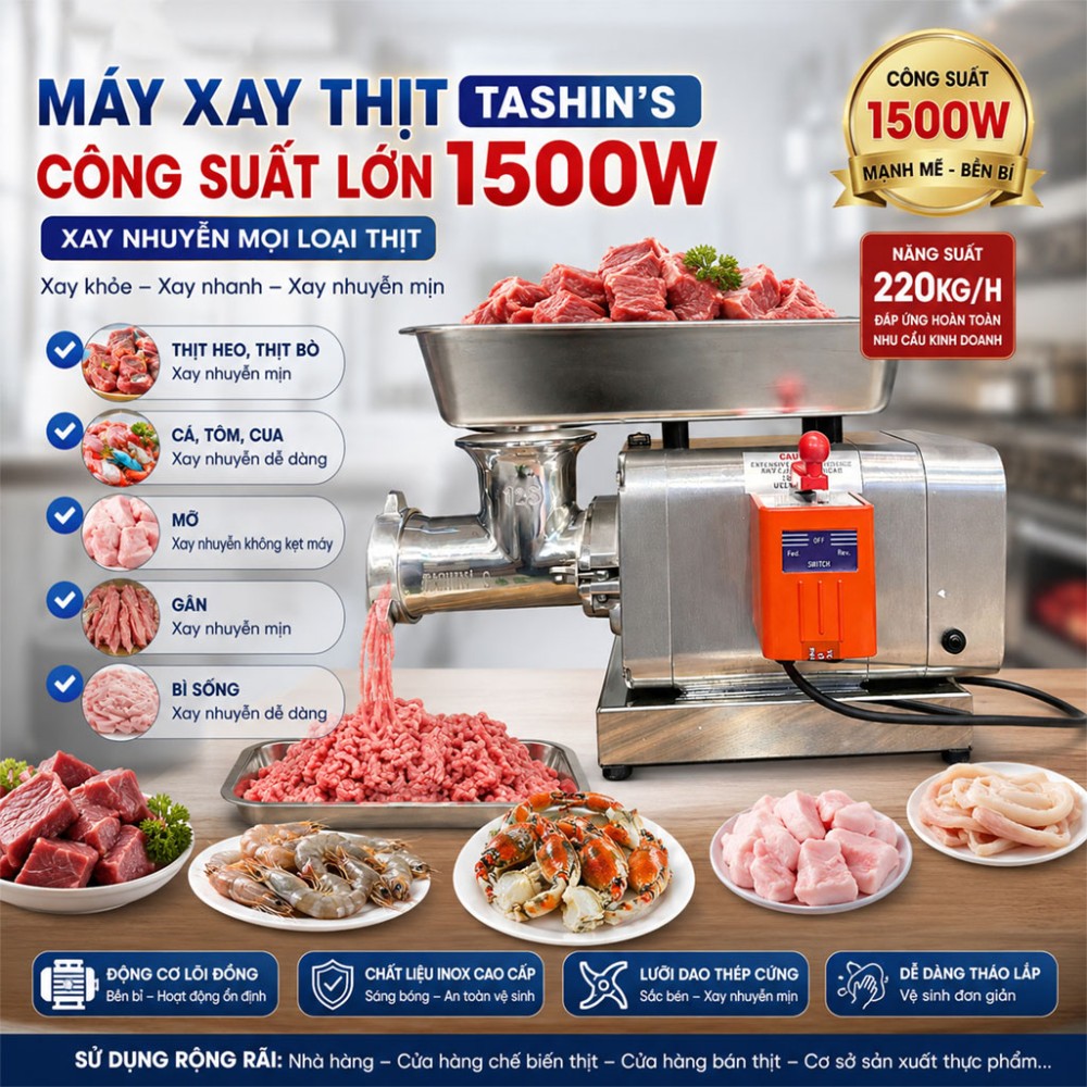 Máy xay thịt Tashin’s RY-12S - Hàng chính hãng