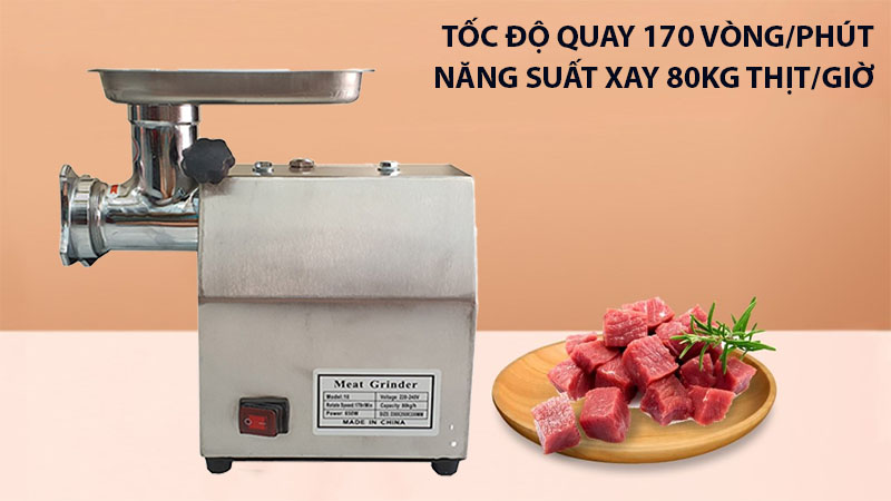 Năng suất của Máy xay thịt công nghiệp Deliou TK-M10