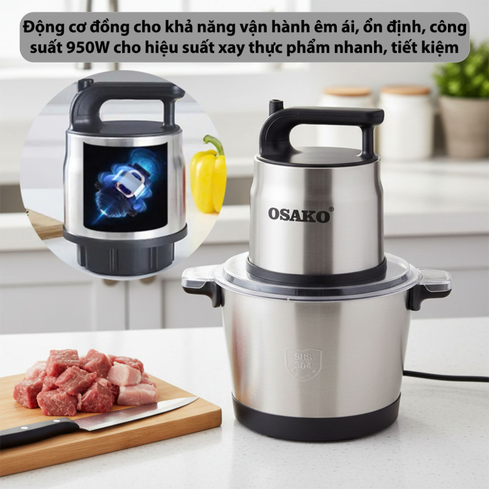 Máy xay thịt công nghiệp Osako OST-1025 - Hàng chính hãng