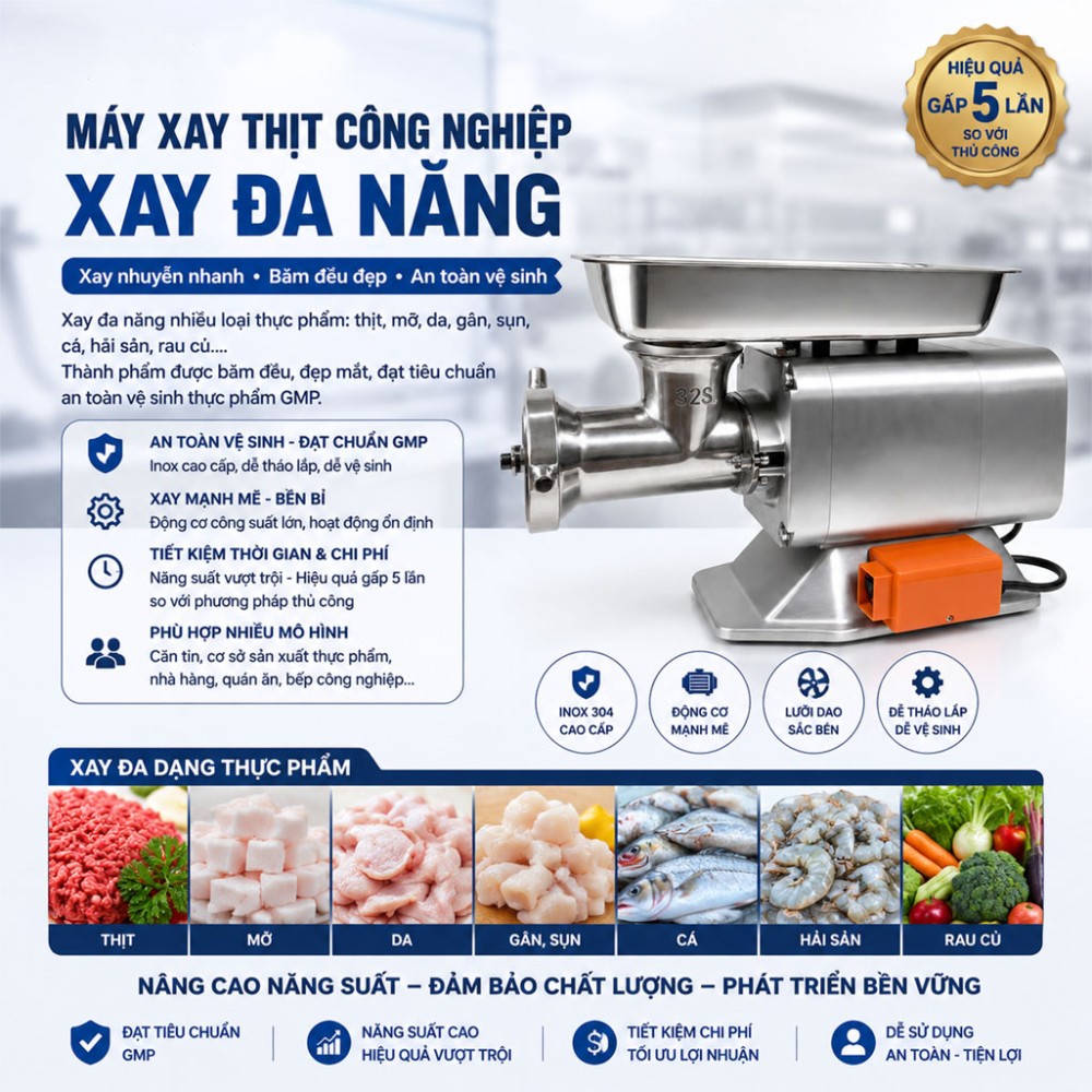 Máy xay thịt công nghiệp Tashin’s RY-32S - Hàng chính hãng