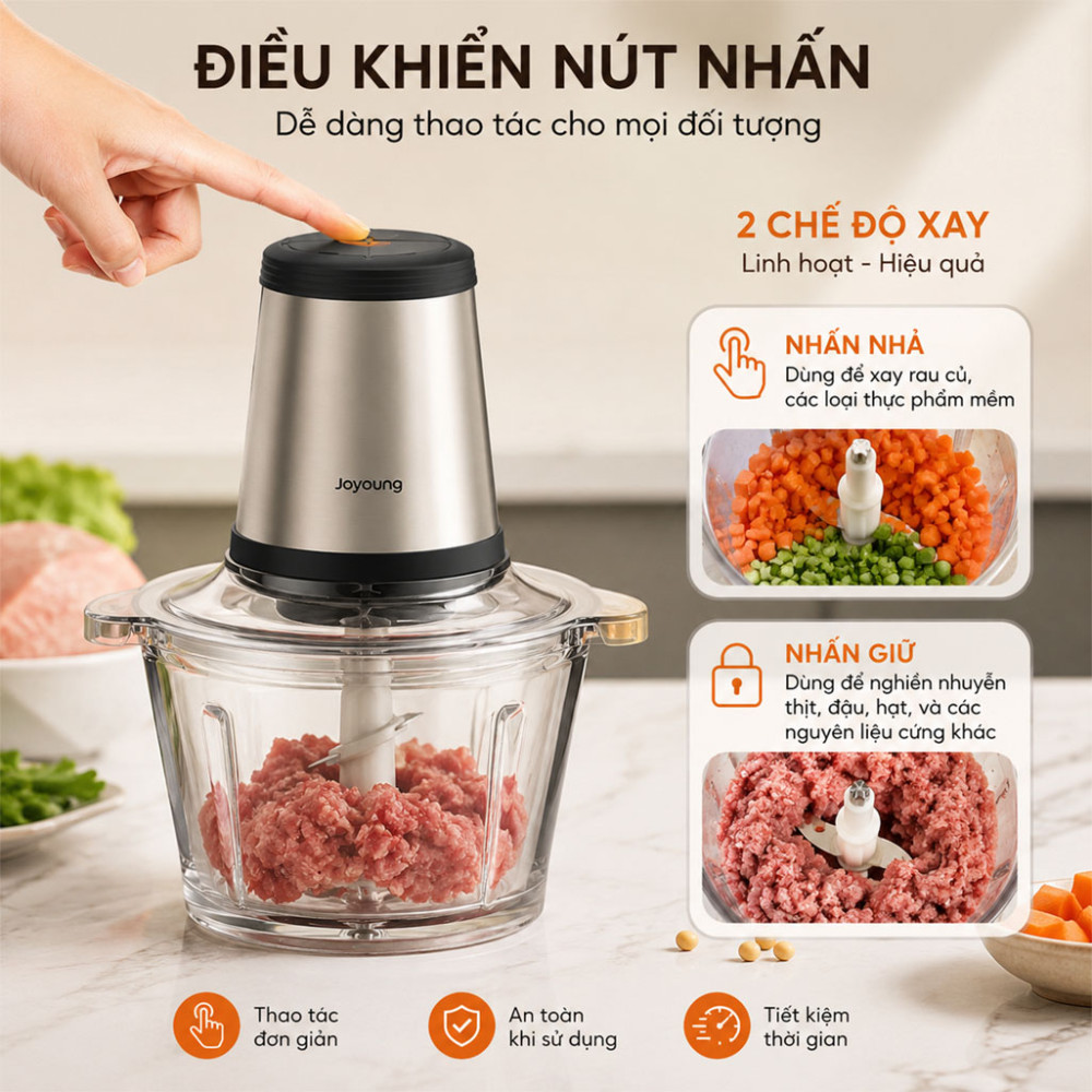 Máy xay thịt đa năng Joyoung JFC-808 - Hàng chính hãng