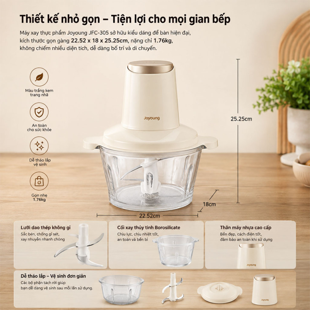 Máy xay thực phẩm Joyoung JFC-305 - Hàng chính hãng
