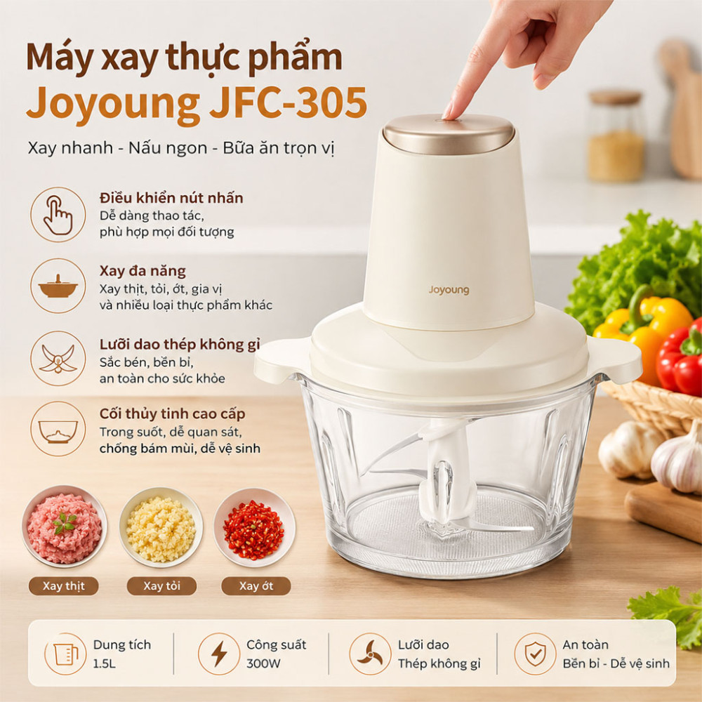Máy xay thực phẩm Joyoung JFC-305 - Hàng chính hãng