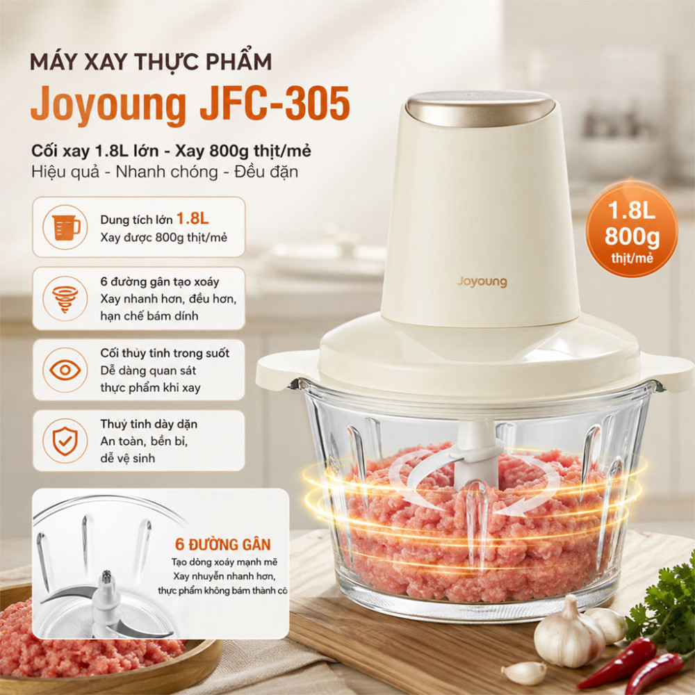 Máy xay thực phẩm Joyoung JFC-305 - Hàng chính hãng