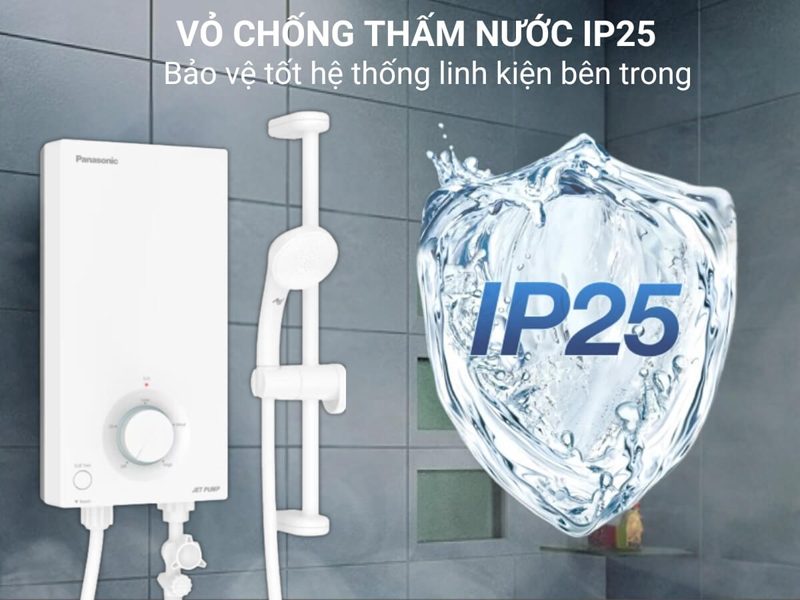 Vỏ  chống thấm nước IP25 giúp bảo vệ tốt hệ thống linh kiện bên trong máy