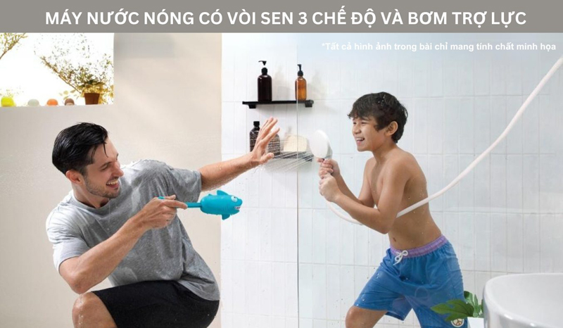 Máy được tích hợp bơm trợ lực có bơm DC sản xuất tại Nhật Bản.