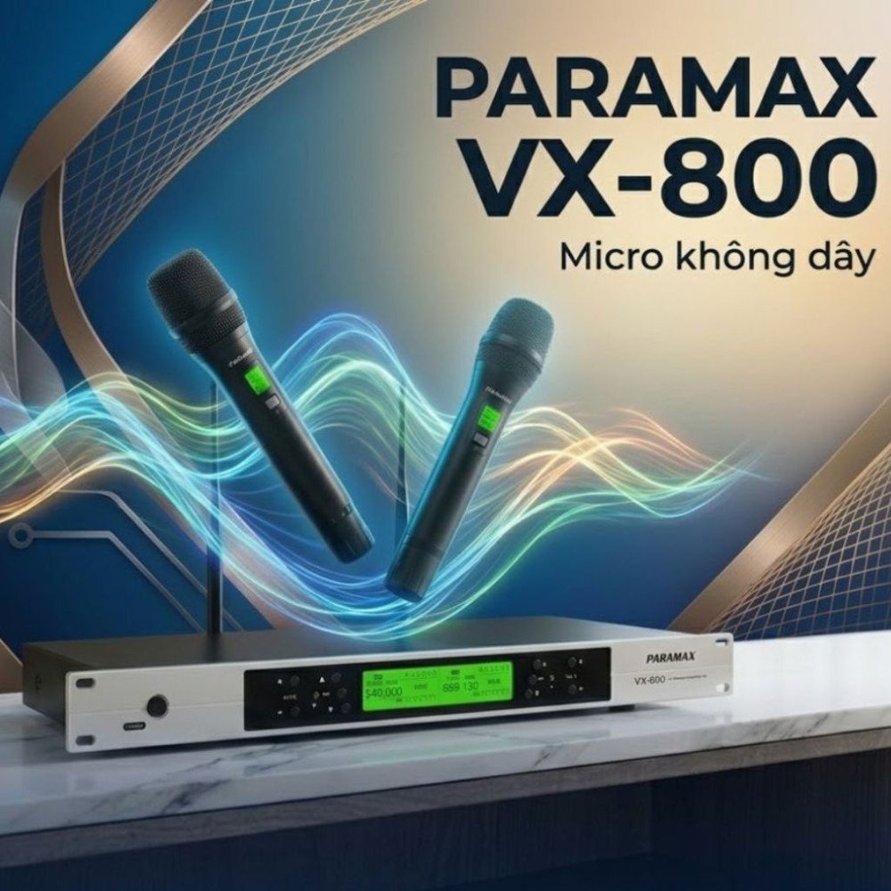 Micro không dây Paramax VX800 - Hàng chính hãng