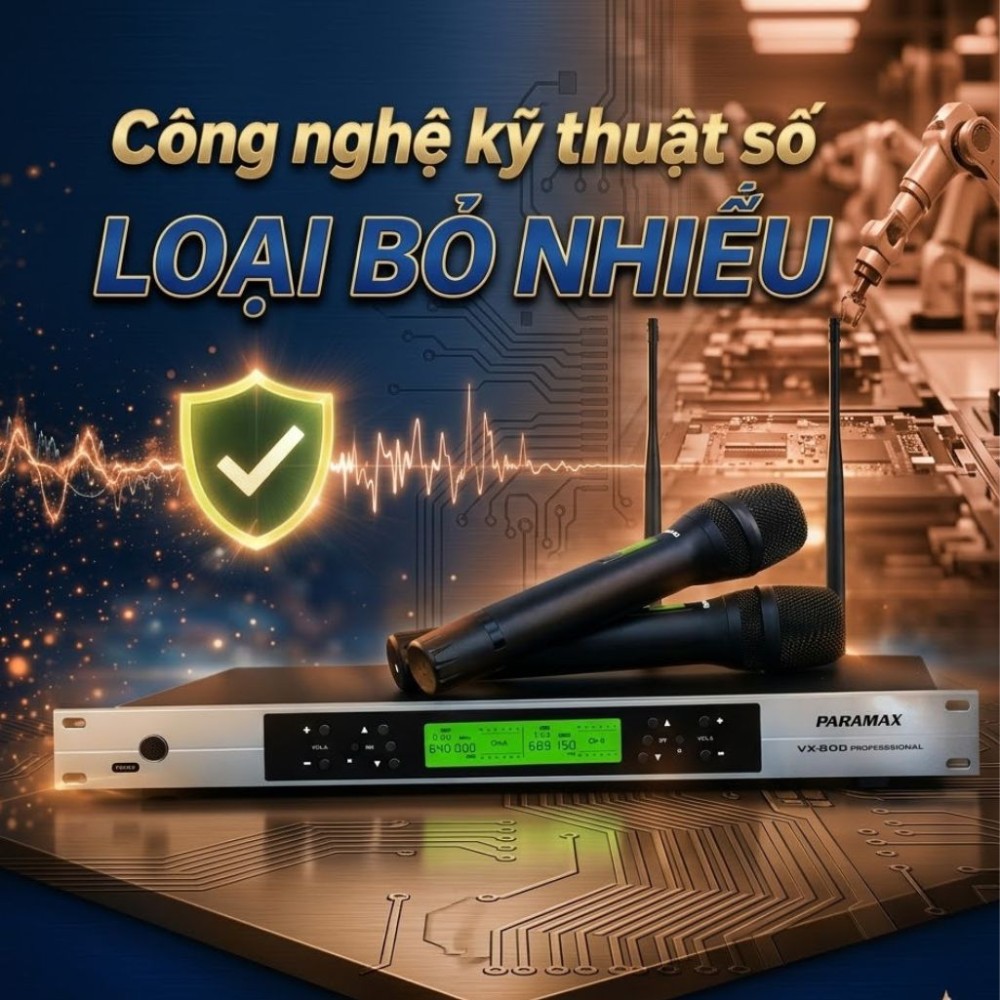 Micro không dây Paramax VX800 - Hàng chính hãng