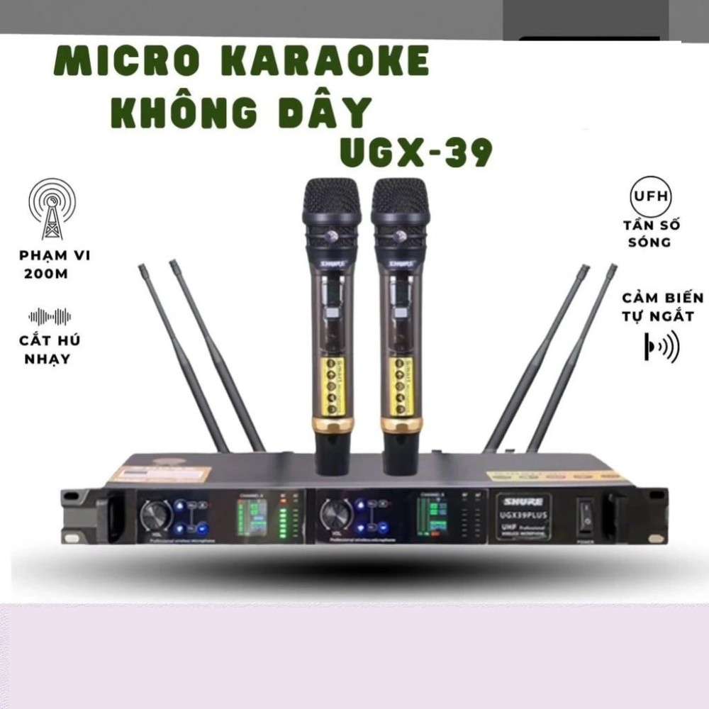 Micro không dây Shure UGX-39 - Hàng chính hãng